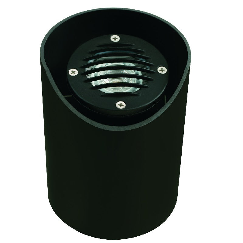 Adjustable Louvered Well Light | 12V MR-16 | Black & Brass Finishes