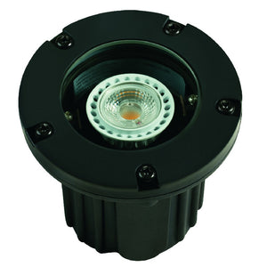 Adjustable Lensed Well Light in Composite with 316 Marine Stainless Steel Finish, In-Ground MR-16 Outdoor Fixture - Available at Electrical Marketplace