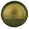 Brass half-moon surface brick-step light with frosted glass lens, available in Antique Bronze, Gun Metal, and Silver Plated finishes