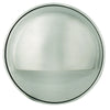 Brass half-moon surface brick-step light with frosted glass lens, available in Antique Bronze, Gun Metal, and Silver Plated finishes