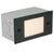 Lensed step light with aluminum housing and white polycarbonate lens, available in Black, Bronze, Rust, and White finishes for outdoor recessed step or wall lighting.
