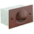 Aluminum half-moon recessed step light with polycarbonate lens, available in Black, Bronze, Rust, and White finishes