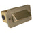 1 Louver Brass Step Light in Antique Bronze and Gun Metal finish with frosted lens for outdoor pathways and masonry walls
