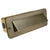 1 Louver Brick Light in Antique Bronze and Gun Metal brass finish with frosted lens for outdoor step, wall, and masonry lighting