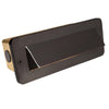 1 Louver Brick Light in Antique Bronze and Gun Metal brass finish with frosted lens for outdoor step, wall, and masonry lighting