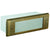 Brass lensed brick step light in Antique Bronze finish with frosted glass lens and recessed mount