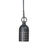 Twinkle Hanging Light 2.5″ in Black Aluminum with Stainless Steel Hanging Cable, 12V Outdoor Fixture