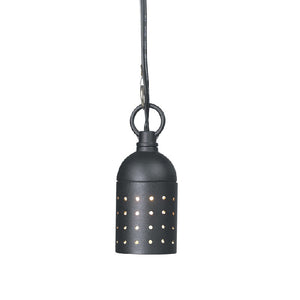Twinkle Hanging Light 2.5″ in Black Aluminum with Stainless Steel Hanging Cable, 12V Outdoor Fixture