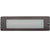 8.75 inch brass LED brick light, large lensed backless box design, antique bronze, gun metal, and silver finishes with frosted lens