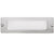 8.75 inch brass LED brick light, large lensed backless box design, antique bronze, gun metal, and silver finishes with frosted lens