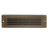 Smart Brass RGB-WW Bluetooth Louvered Brick Light in Antique Bronze or Gun Metal finish, surface mounted with frosted lens.
