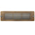 8.75 inch brass LED brick light, large louvered backless box design, antique bronze, gun metal, and silver finishes with frosted lens