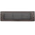 8.75 inch brass LED brick light, large louvered backless box design, antique bronze, gun metal, and silver finishes with frosted lens