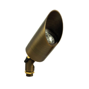 RGB-WW Bluetooth Directional Bullet Light with Standard Shroud in Antique Bronze and Gun Metal brass finish, convex glass lens, 1W–6W LED for outdoor landscape lighting.