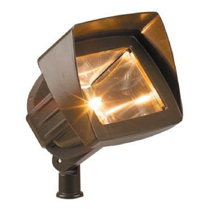 Aluminum Wall Washer Light for landscape lighting, T3 lamp compatible, available in Black, Bronze, and Verde Green finishes with adjustable knuckle and ABS spike.
