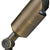 Brass Shroud Bullet Landscape Light with Antique Bronze finish, adjustable knuckle, and clear convex lens – ideal for 12V MR16 outdoor spotlighting.