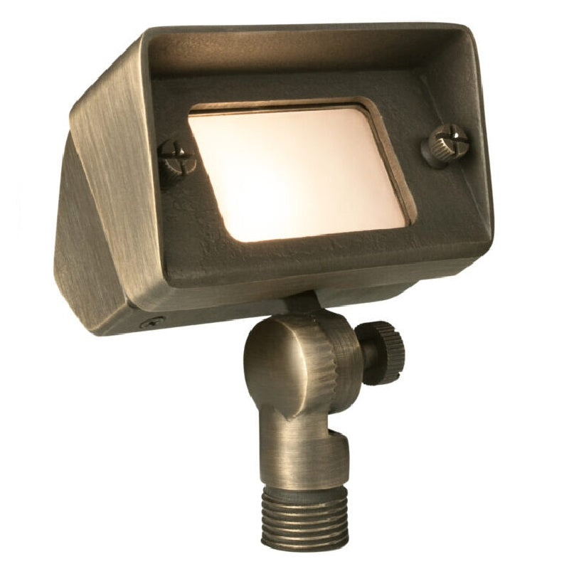 Mini Rectangular Bullet Light | 12V T3 Brass Adjustable knuckle