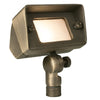 Mini Rectangular Bullet Light – Brass 12V T3 Landscape Fixture in Antique Bronze with Multiple Lens Options