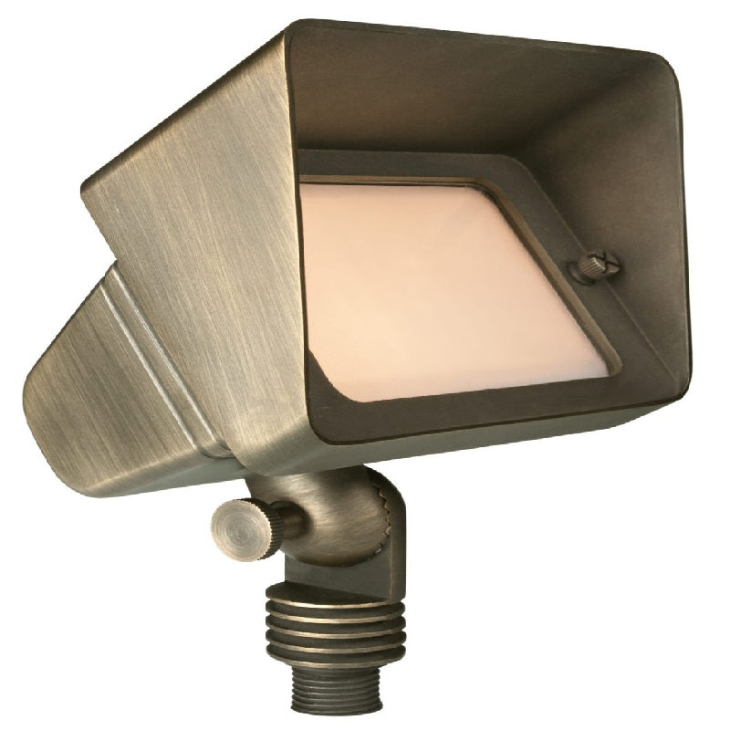 Rectangular Wall Wash Light | 12V MR-16 Brass Adjustable knuckle