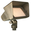 Rectangular Wall Wash Light – 12V MR-16 Brass Landscape Fixture in Antique Bronze with Multiple Lens Options
