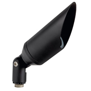 Machined Aluminum Long Shroud Bullet Light in Black, Bronze, Silver, or White with MR-16 LED compatibility and 10-year warranty.