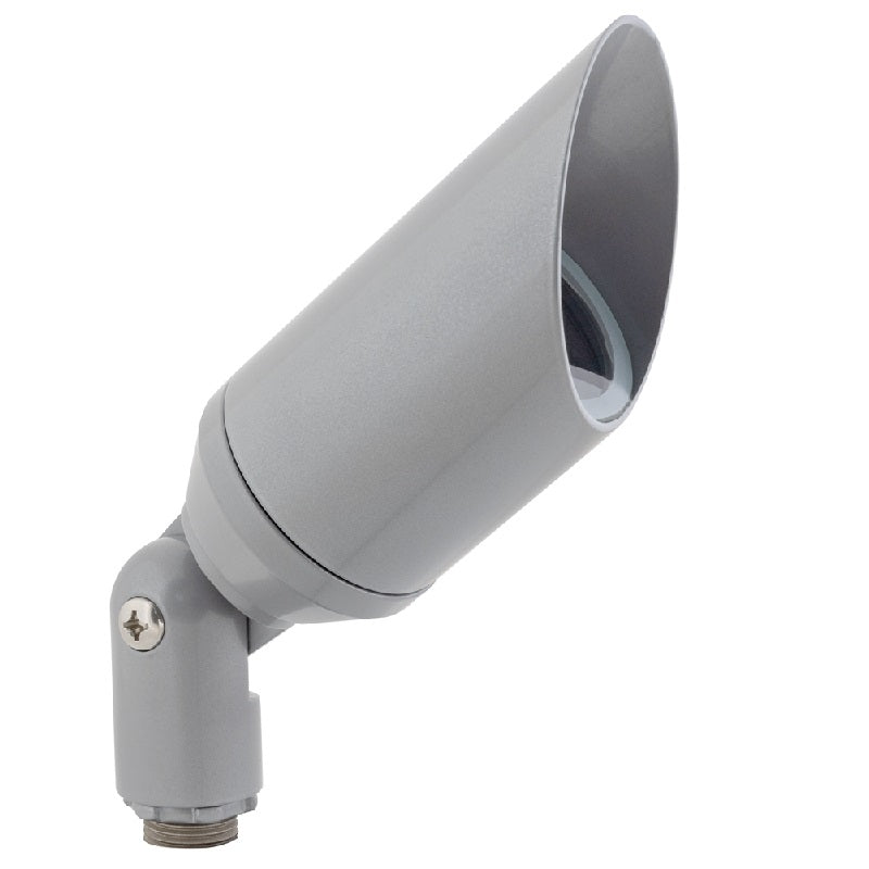 Machined Aluminum Long Shroud Bullet Light in Black, Bronze, Silver, or White with MR-16 LED compatibility and 10-year warranty.