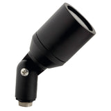 Machined Aluminum Flat Shroud Directional Bullet Light in Black, Bronze, or Silver. MR-16 LED compatible with 10-year warranty.