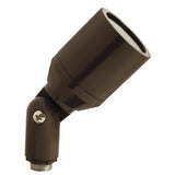 Machined Aluminum Flat Shroud Directional Bullet Light in Black, Bronze, or Silver. MR-16 LED compatible with 10-year warranty.