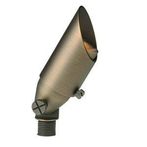 Adjustable Brass Mini Bullet Light with Ground Spike – MR11 12V Landscape Spotlight in Antique Bronze or Gun Metal