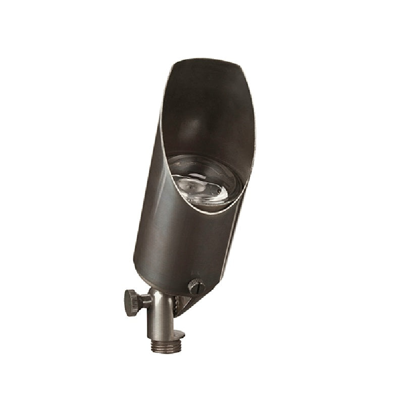 Adjustable Brass MR16 Bullet Light with Ground Spike – 12V Landscape Spotlight in Antique Bronze or Gun Metal Finish