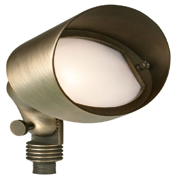Mini Oval Flood Light | 12V Brass T3 Wall Wash Adjustable knuckle