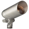 Mini Brass MR16 Bullet Spot Light with Ground Spike – 12V Landscape Fixture in Antique Bronze, Gun Metal, or Silver