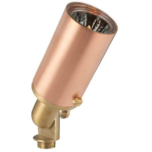 Raw copper lensed bullet spot light for outdoor landscape lighting