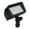 Brass Flood Light – 12V Landscape Fixture with Frosted and Clear Lens, in Antique Bronze or Black Brass Finish