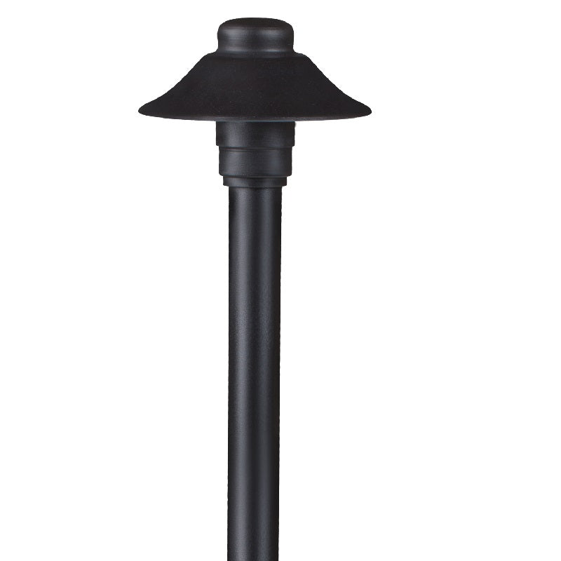 Mini Umbrella Path Light with 18″ Stem | Aluminum 12V T3