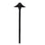 Umbrella Path Light with 18-inch aluminum stem, available in Black and Bronze. Outdoor landscape lighting fixture with tempered glass lens and 12V T3 lamp compatibility.