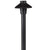 Mini Umbrella Path Light with 18-inch aluminum stem, Black or Bronze finish. Outdoor landscape lighting fixture with tempered glass lens, 12V T3 lamp compatible.