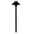 Umbrella Path Light with 18-inch aluminum stem in Black or Bronze finish, clear tempered glass lens, 12V T3 lamp compatible.