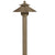 Small Umbrella Brass Path Light with 16.5-Inch Stem – Antique Bronze Finish for Landscape Lighting