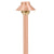 Copper low-voltage landscape path light with frosted lens