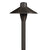 Umbrella Brass Path Light with 6.75″ Shade and 18″ Stem in Antique Bronze and Gun Metal Finishes