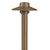 Umbrella Brass Path Light with 4.25″ Shade and 24″ Stem in Antique Bronze Finish