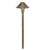 Dimpled Cone Brass Path Light with 6.75″ Shade and 18″ Stem in Antique Bronze Finish