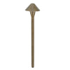Brass Smart RGB-WW Mini Cone Bluetooth Area Light in Antique Bronze finish with 12″ or 18″ stem, 1–5W LED, 35–380 lumens, for outdoor pathway and garden lighting.