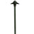 Umbrella 18-inch stem brass path light with 6-inch shade in Antique Bronze, Gun Metal, and Silver Plated finishes for outdoor landscape lighting