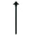 Mini Umbrella Path Light with 18-inch aluminum stem in Black or Bronze finish, tempered glass lens, 12V T3 lamp compatible.