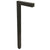 L-Shaped Modern Path Light in solid brass, 18-inch design, multiple finishes, LED only, for modern landscape lighting.