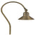 Tulip Bell Path Light in solid brass with Antique Bronze finish, adjustable 5.5-inch shade, clear lens, and frosted lens option for pathways, gardens, and landscape lighting
