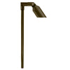 Machined aluminum path light with 18″ or 24″ stem, available in Black and Bronze, MR-16 LED compatible, tempered glass lens, and adjustable knuckle.