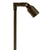Single-head flat shroud machined aluminum path light in Black, Bronze, or Silver, with 18″ or 24″ stem and MR-16 LED compatibility.